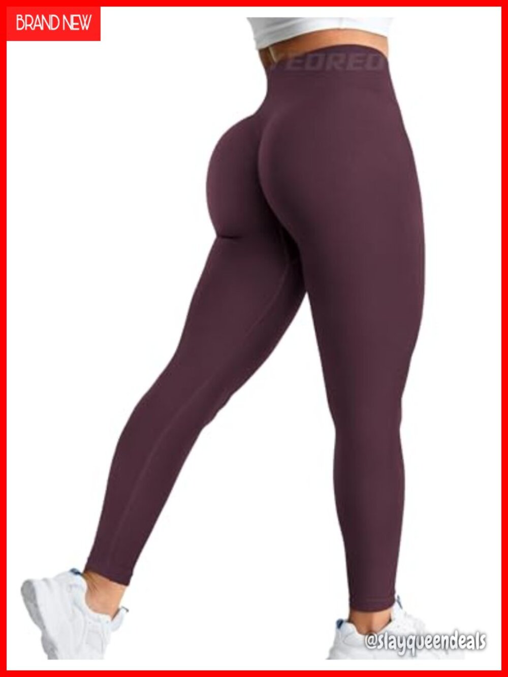 Seamless Scrunch Leggings High Waist Tummy Control Yoga Gym